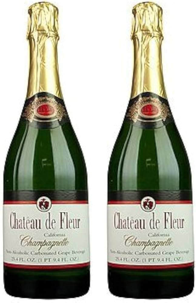 Chateau De Fleur Non-alcoholic Sparkling Wine Champagne Alternative (2 Pack) | Amazon (US)
