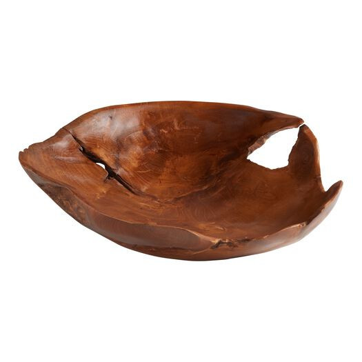 Natural Teak Wood Bowl by World Market | World Market