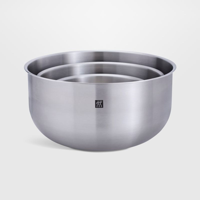 ZWILLING Prep Stainless Steel Bowl, Set of 3 + Reviews | Crate & Barrel | Crate & Barrel