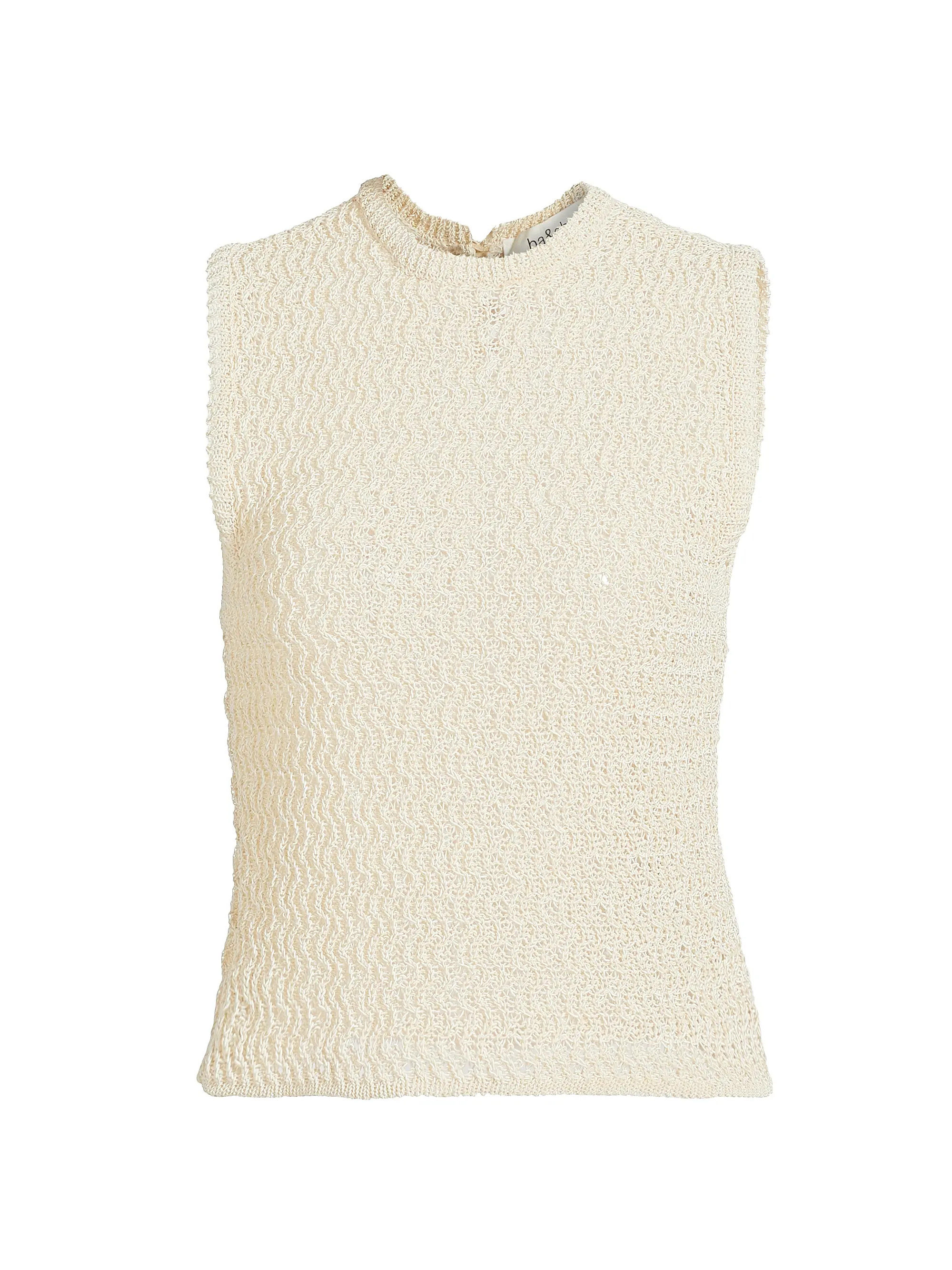 ba&shPira Cotton-Blend Crochet-Knit Top | Saks Fifth Avenue