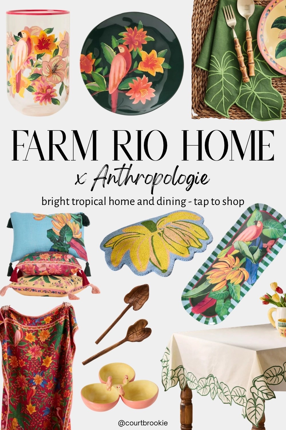New Farm Rio home items at Anthropologie!