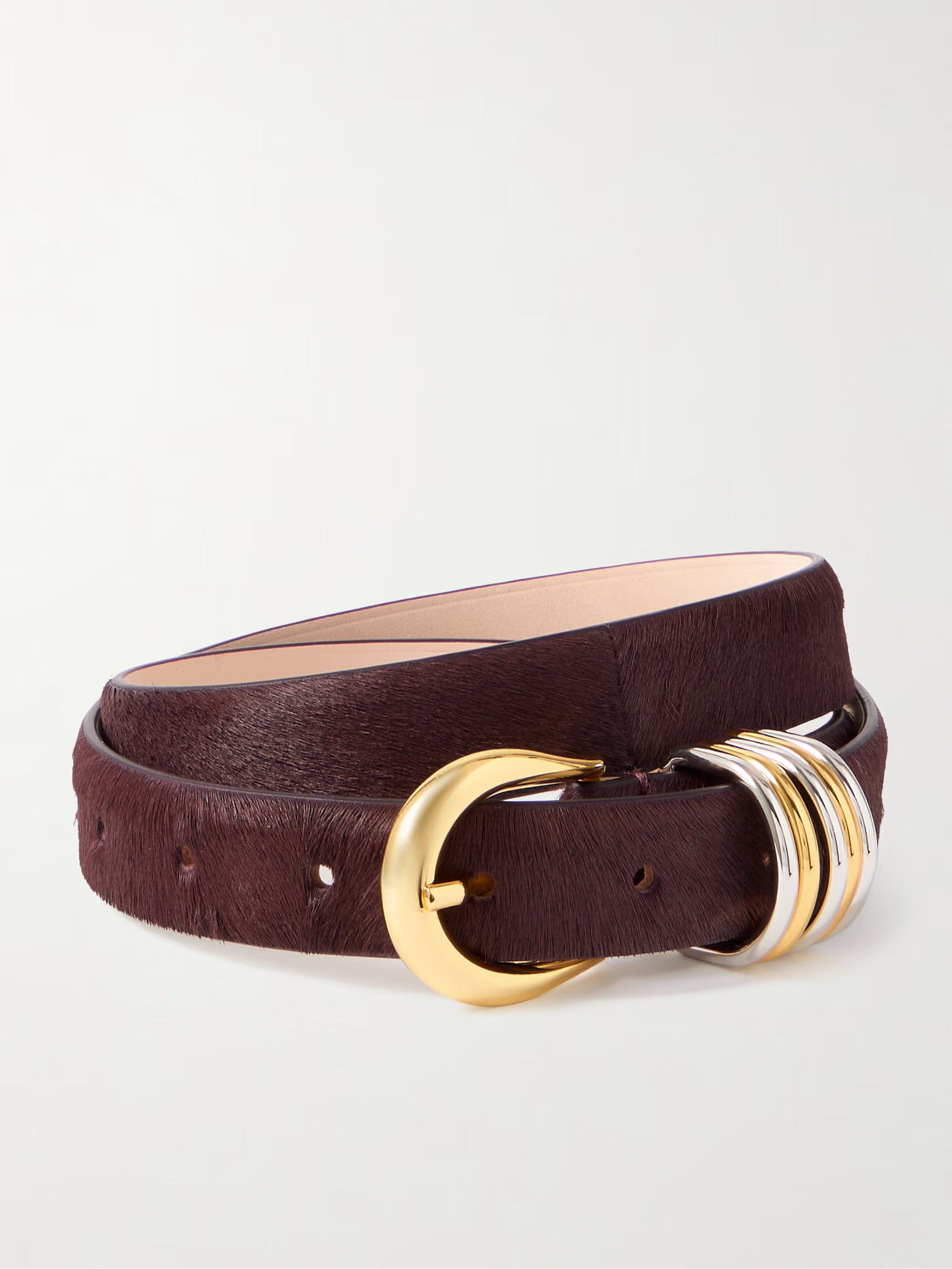 Hollyhock embellished calf hair belt | NET-A-PORTER (US)