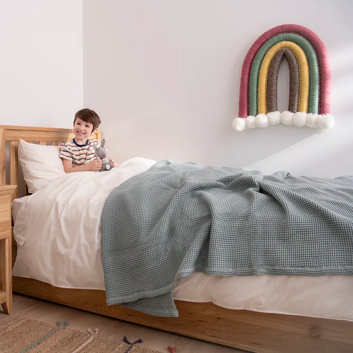 Organic Cotton Waffle Blanket for Kids | Naturepedic