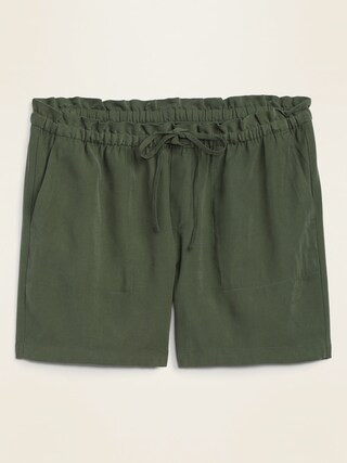 High-Waisted Soft-Woven Plus-Size Shorts -- 7-inch inseam | Old Navy (US)
