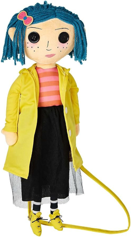 Spirit Halloween Coraline Plush Crossbody Bag | Officially Licensed | Coraline Accessory | Amazon (US)