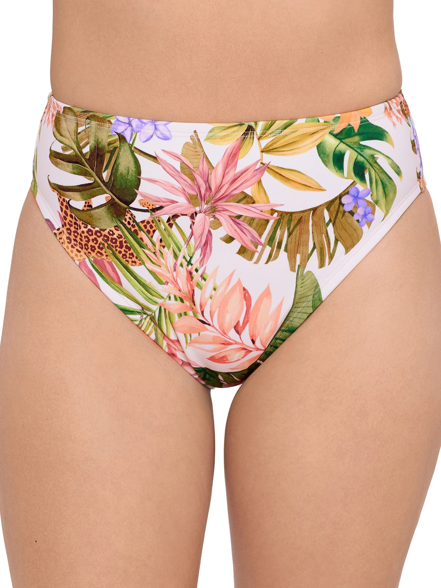 Sofia by Sofia Vergara Women's and Women's Plus Cheeky High Waist Bikini Bottoms, Sizes XS-2X | Walmart (US)