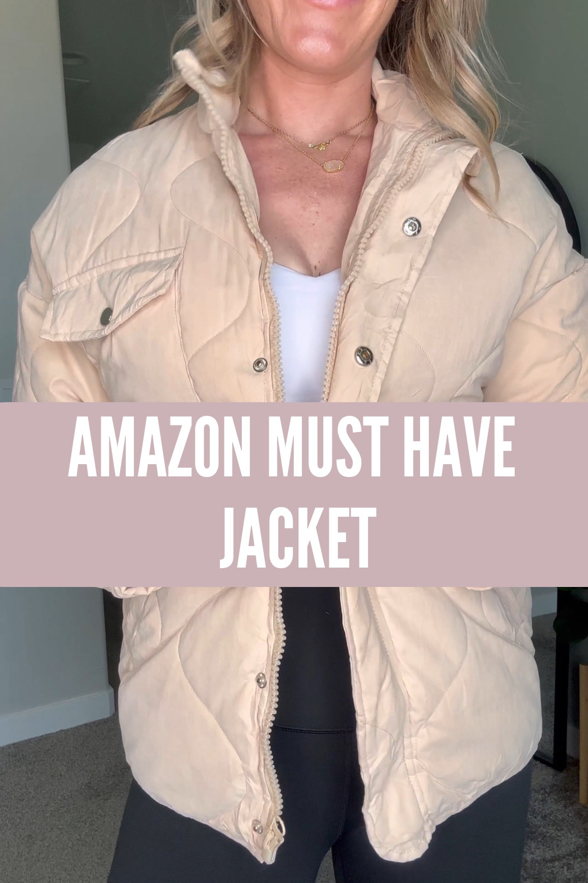 Amazon quilted jacket, amazon finds, amazon fashion, neutral jacket, puffer jacket, casual outfit, what to wear, how to style 

#LTKstyletip #LTKfindsunder100 #LTKfindsunder50