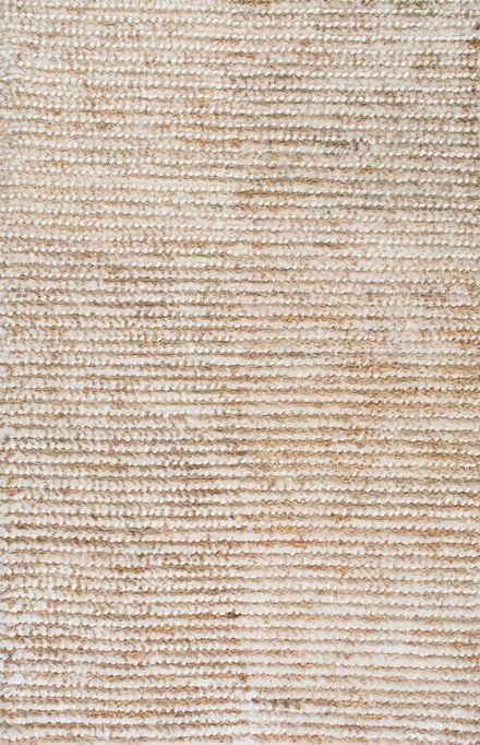 Natural Handmade Wool and Jute Pinstripes Airhart Area Rug | Rugs USA