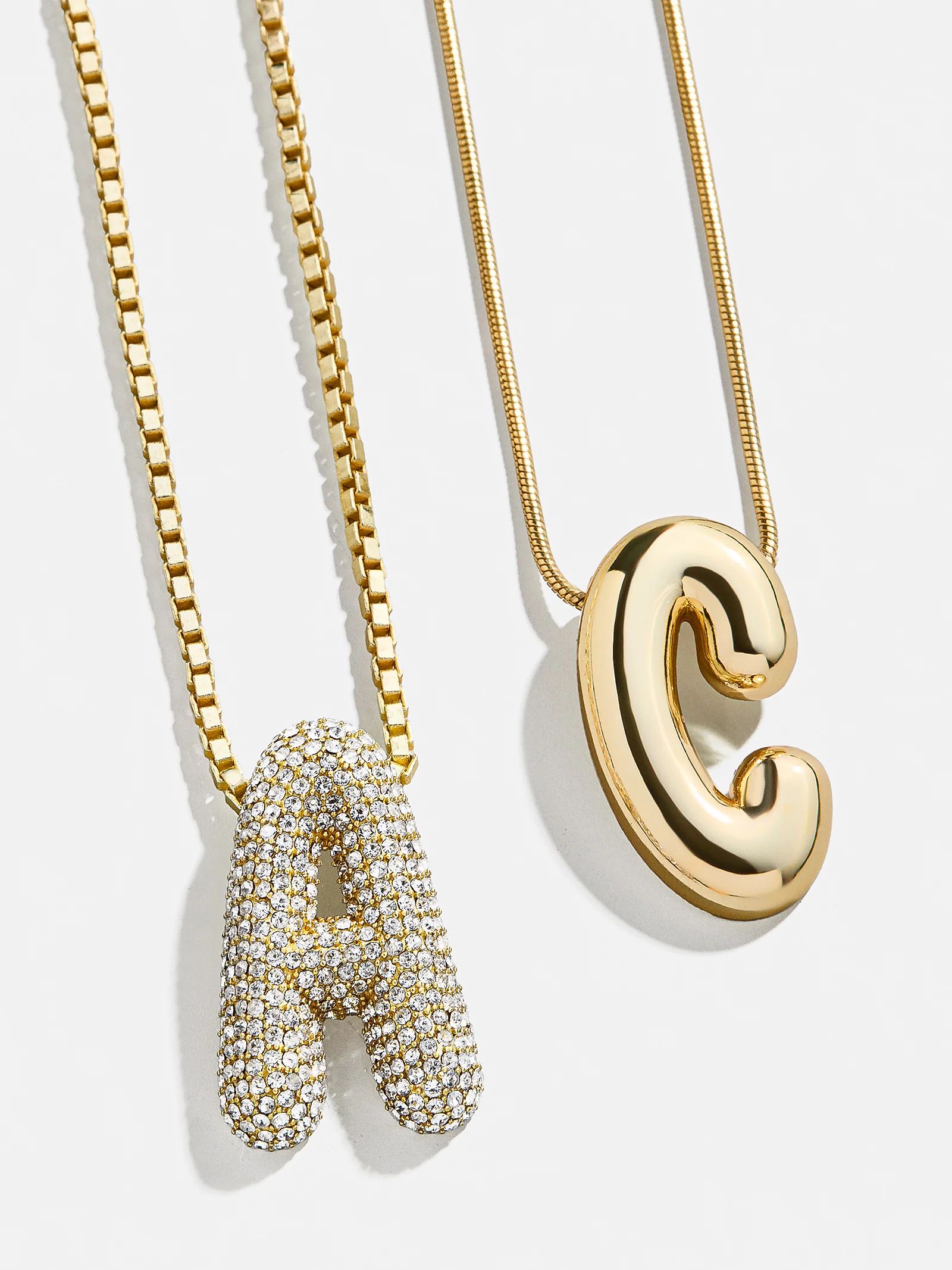Bubble Initial Necklace - Gold | BaubleBar (US)