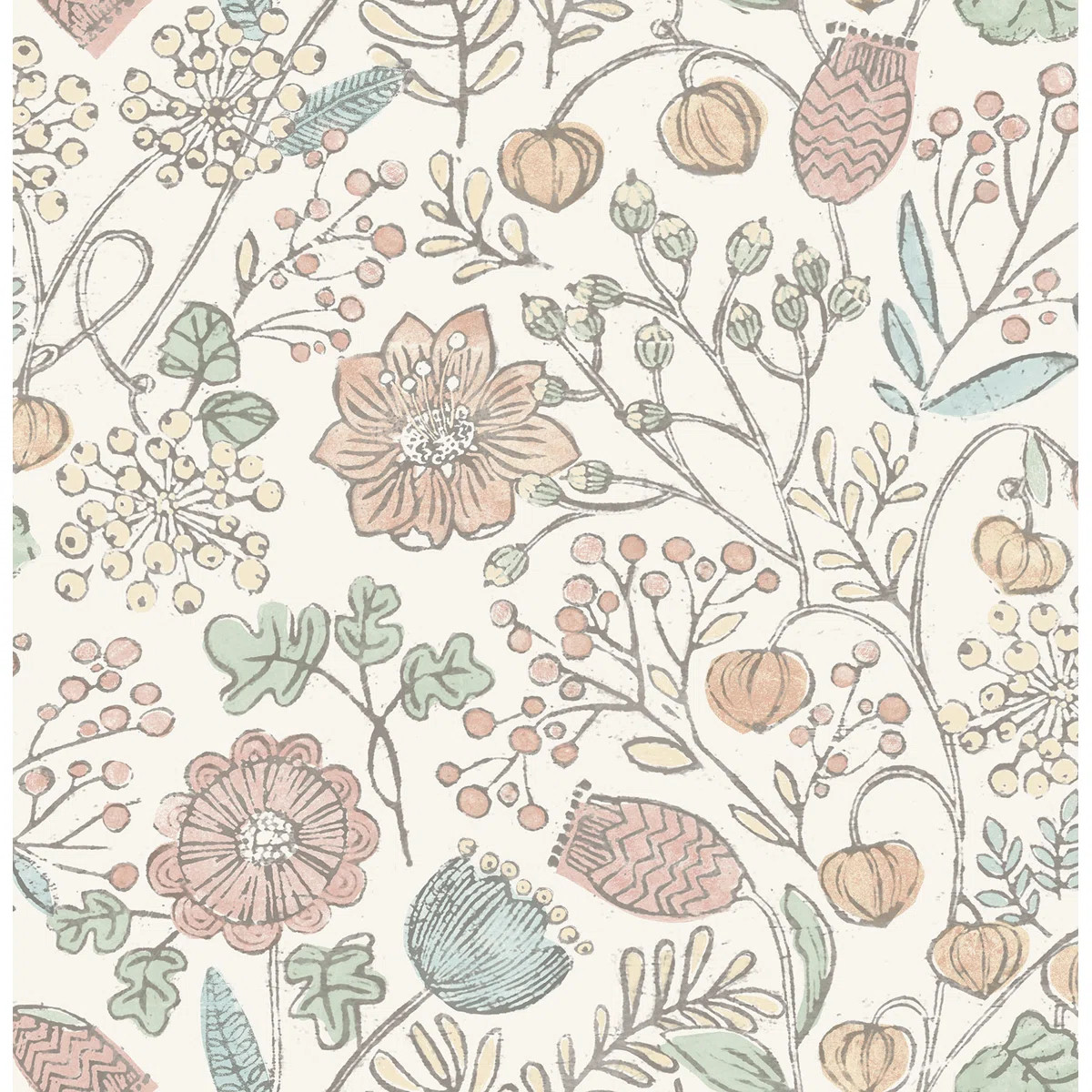 Accringt Peel & Stick Floral Roll | Wayfair North America