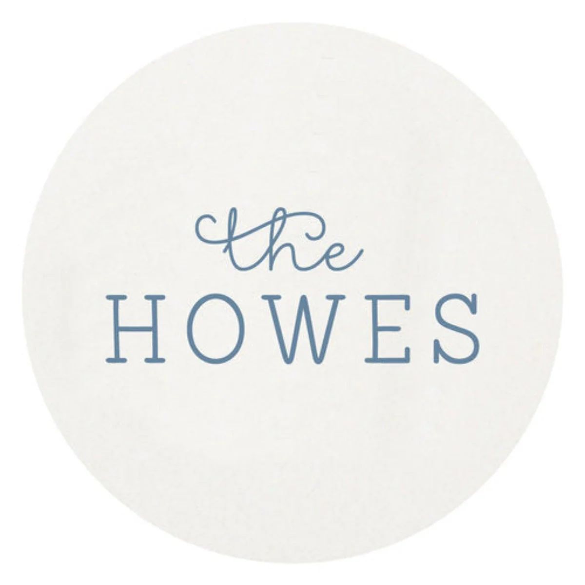 Personalized Family Name Letterpressed Coasters | The Well Appointed House, LLC