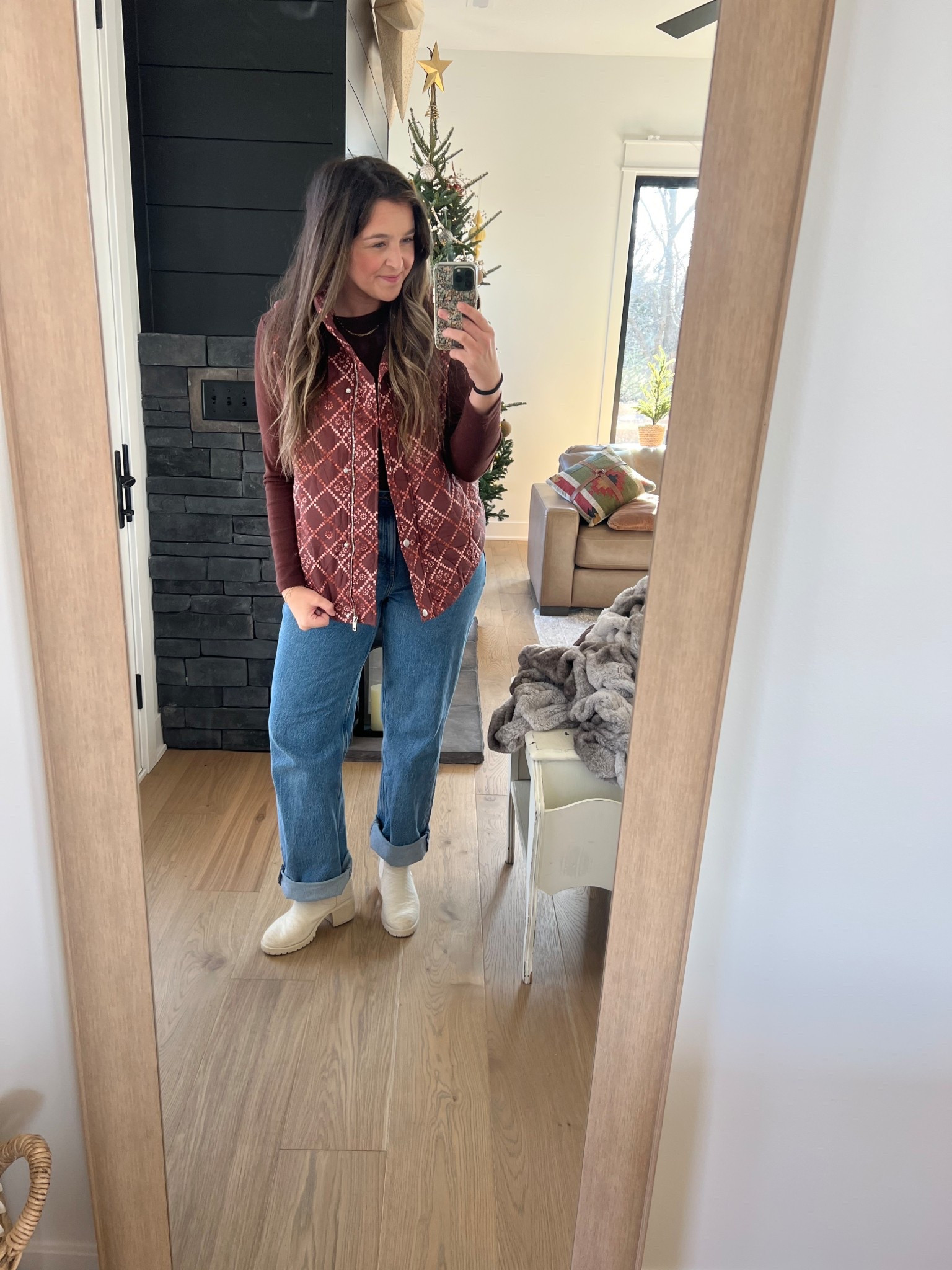 Floral vest styled 🎄

#LTKGiftGuide #LTKSeasonal