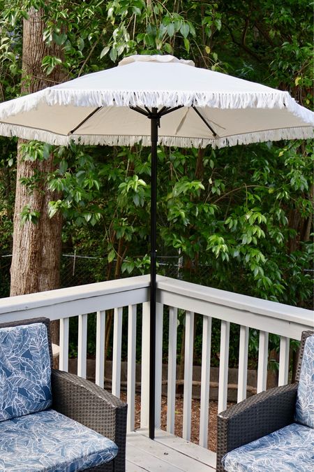 Umbrella, patio, outside decor, back deck

The umbrella needs a stand!

#LTKHome #LTKSaleAlert #LTKFindsUnder50
