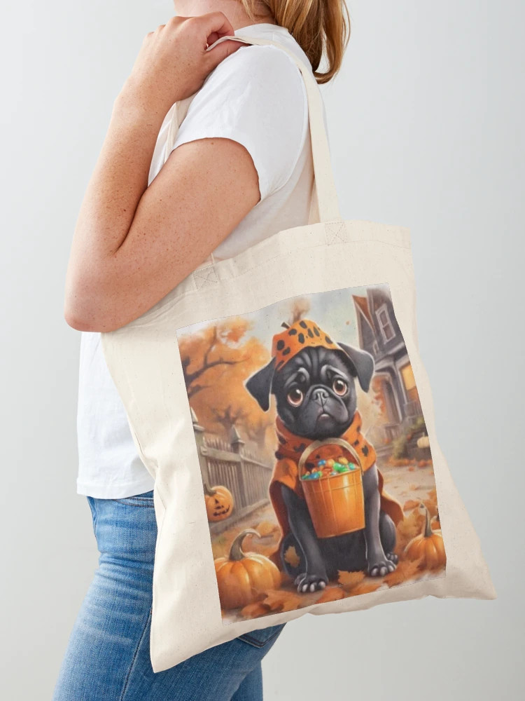 Halloween Pug Tote Bag | Redbubble (US)
