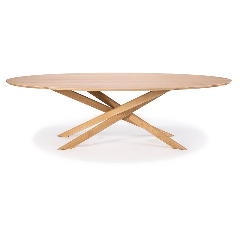 Mikado Oval Dining Table, Oak | One Kings Lane