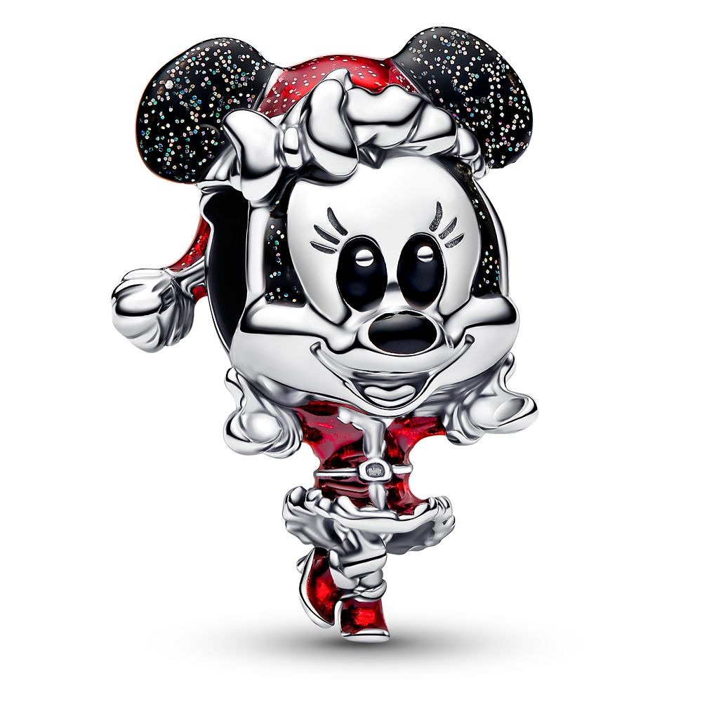 Santa Minnie Mouse Charm by Pandora | Disney Store