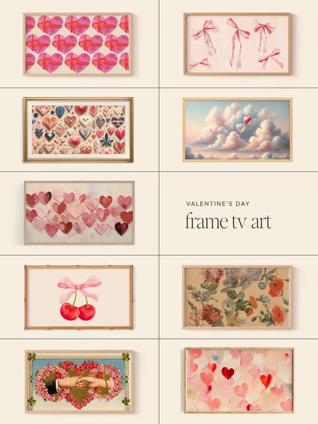 valentines frame tv art — everything is under $5! 

#LTKSeasonal #LTKsalealert #LTKfindsunder50