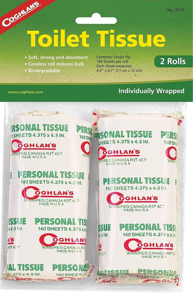 Coghlans 9177 Toilet Tissue Pack 2 Rolls | Amazon (US)