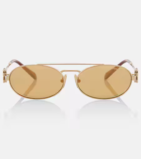Logo oval sunglasses | Mytheresa (UK)