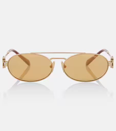 Logo oval sunglasses | Mytheresa (UK)