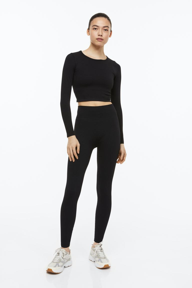 DryMove™ Seamless Sports tights | H&M (UK, MY, IN, SG, PH, TW, HK)