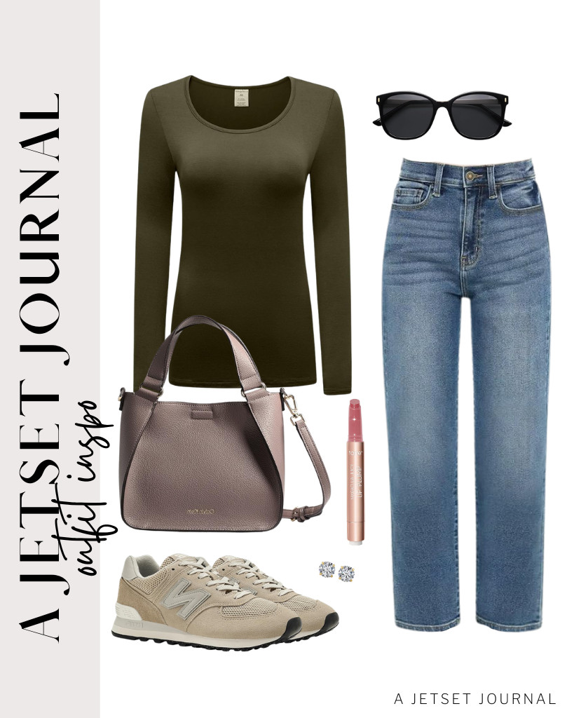 This stylish Calvin Klein crossbody handbag is perfect with a long-sleeve T-shirt from OThread & Co. and cropped jeans. These New Balance sneakers are the perfect footwear for this fit. Complete it with TILO JEWELRY stud earrings and apply the tarte Maracuja Juicy Lip Plump. 

 #LTKSeasonal #LTKSaleAlert #LTKTravel