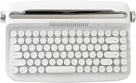 YUNZII ACTTO B303 Wireless Typewriter Keyboard, Retro Bluetooth Aesthetic Keyboard with Integrate... | Amazon (US)
