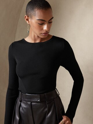Ines Scoop-Back Sweater | Banana Republic (CA)