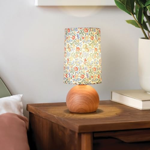 Ziqqeelam Flowers Cute Small Table Lamp, Boho Floral Table Lamps for Bedroom, Bedside Small Table Lamp for Small Space, Farmhouse Mini Table Lamp with Flowers Shape for Bedroom, Living Room, Nursery | Amazon (US)