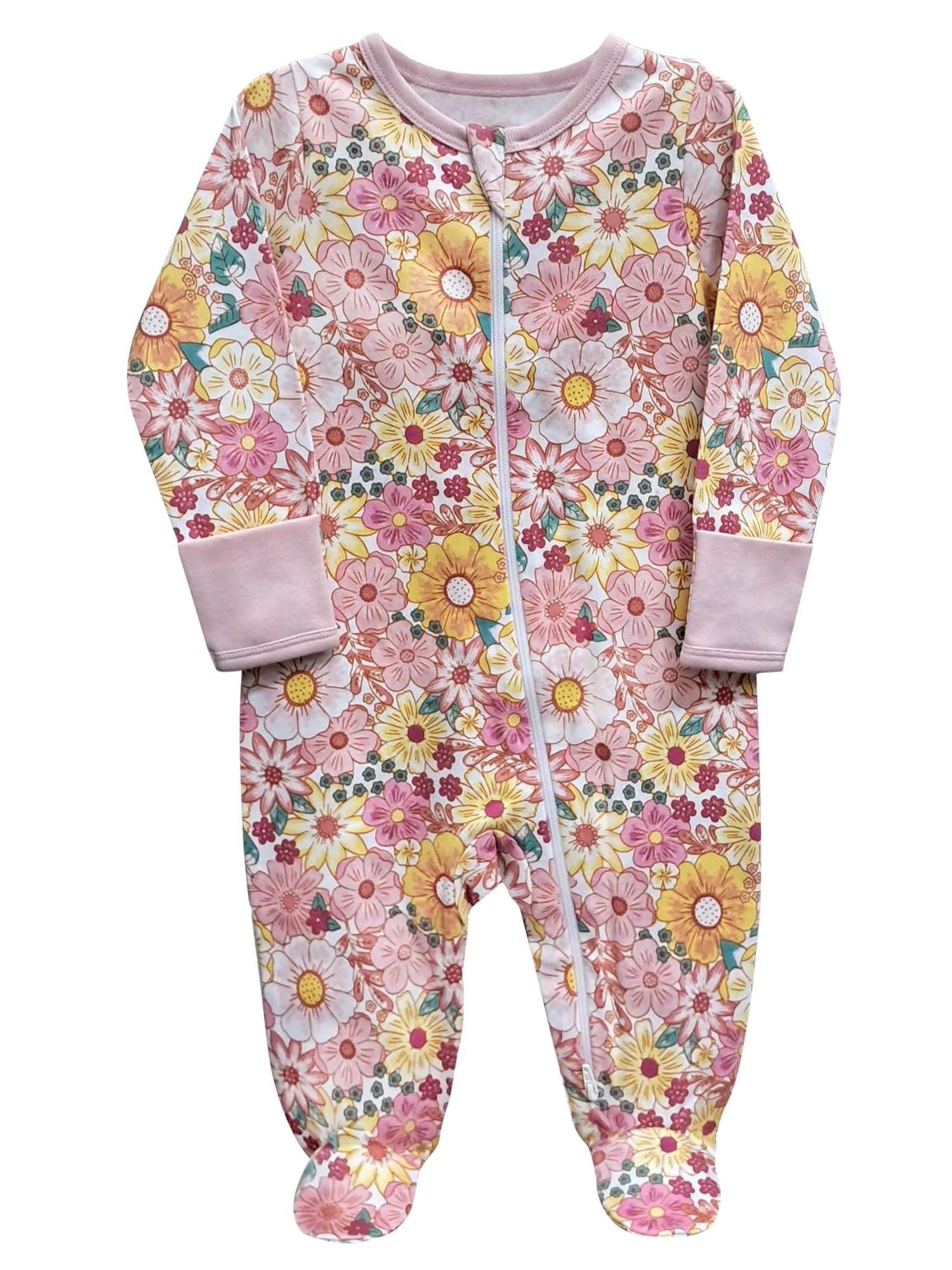 Wonder Nation Unisex Baby Zip Front Sleep N Play Pajamas, Preemie-6/9 Months - Walmart.com | Walmart (US)