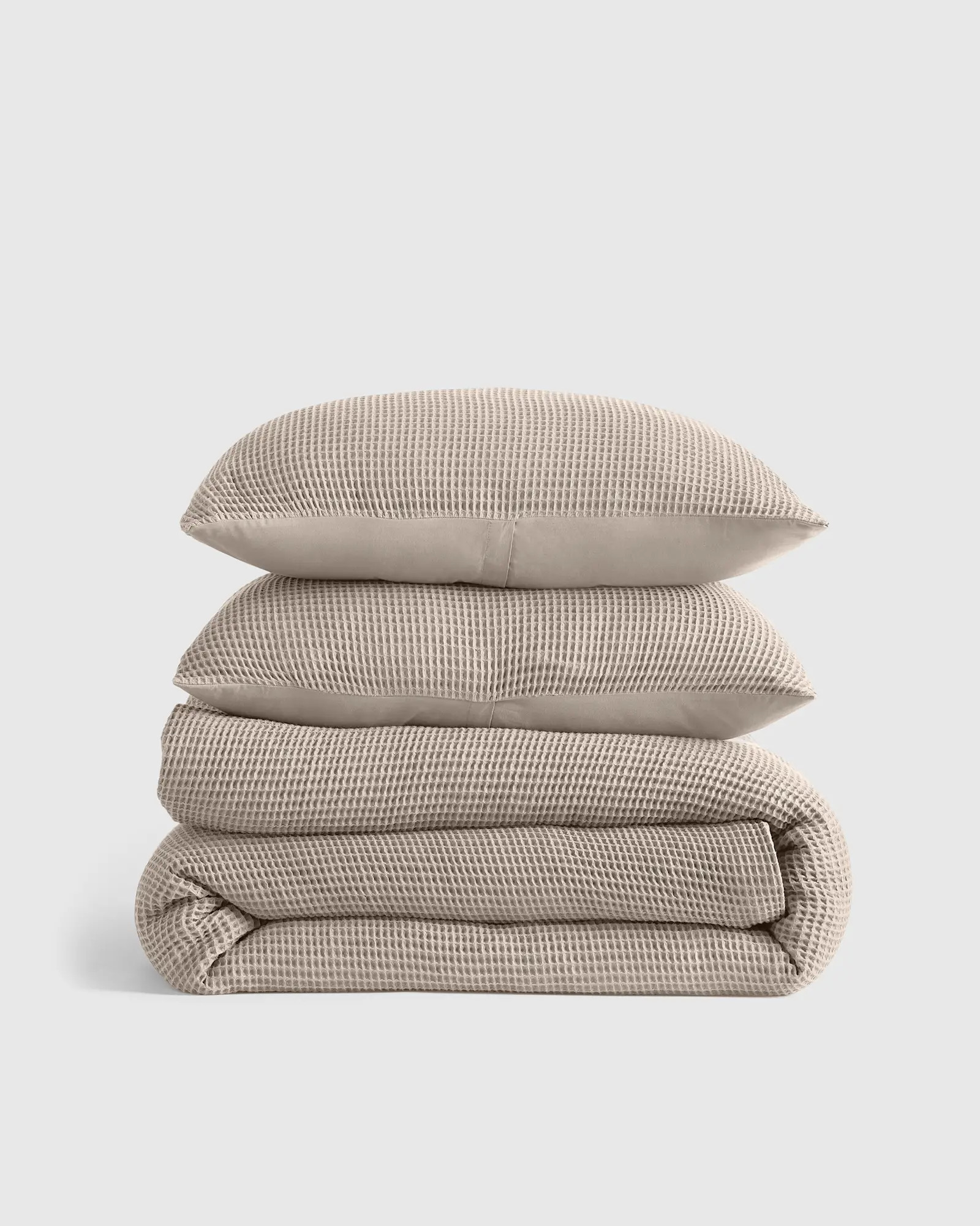 Organic Waffle Duvet Cover Set in Dove | Quince