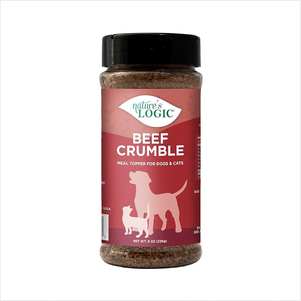 Nature's Logic Beef Crumble Topper, 8oz | Amazon (US)