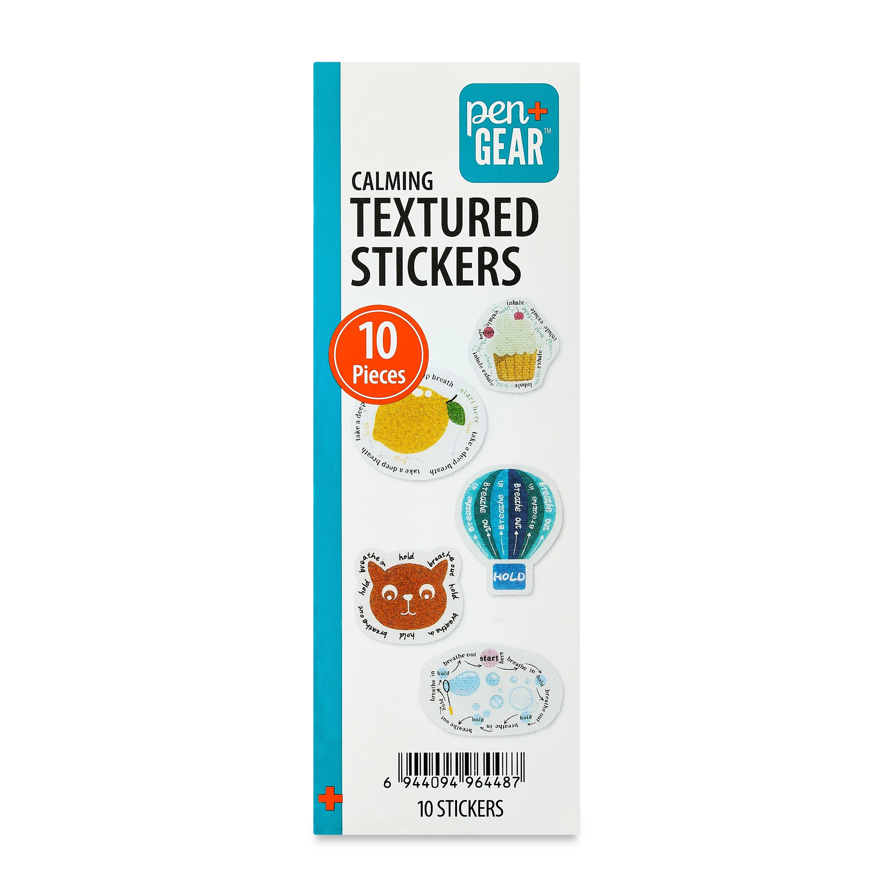 Pen+Gear Calm Sticker Trendy, 10 -Count Sensory Stickers for Anxiety Relief, Pastel Textured Adhe... | Walmart (US)