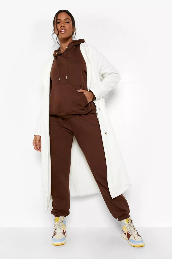 Dsgn Studio Text Printed Hooded Tracksuit | boohoo (US & Canada)