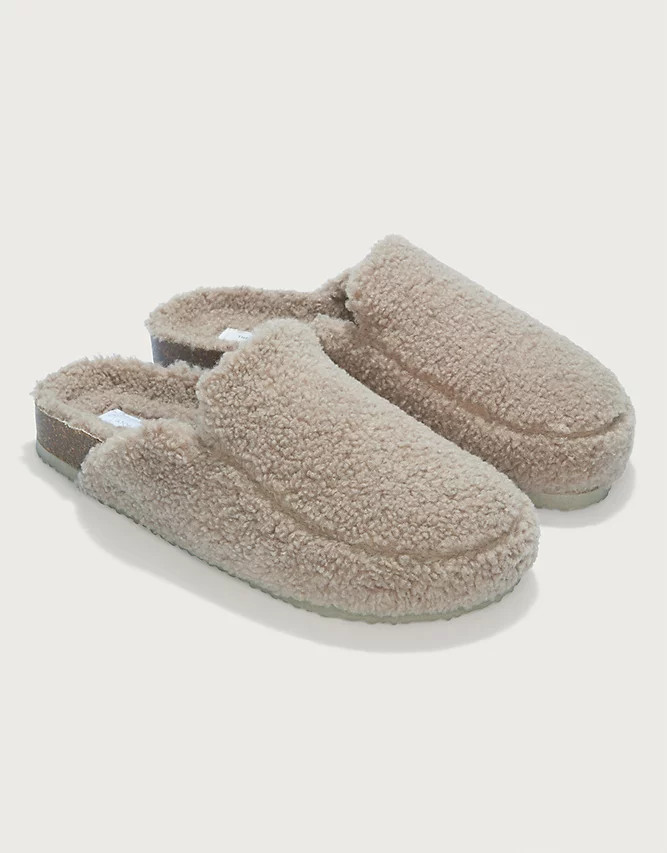 Borg Corkbed Loafer Slipper | The White Company UK & ROW