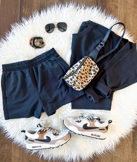 ☀️Comfy, cozy set…..yes please!! This is the perfect outfit for a day on the go. 
*Fit Tip- runs TTS. I got a small in the shorts and a medium in the sweatshirt bc I wanted a more oversized fit. For reference I’m 5’2, 128lbs and a 34D. 

#matchingset #shortsets #springsets #targetfind #springoutfit #springbreak #springbreakstyle #springbreakoutfits #vacation #vacationoutfits #traveloutfit #gucci #guccisunglasses

#LTKSeasonal #LTKU #LTKtravel
