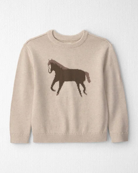 Kids Organic Cotton Horse Sweater Knit Pullover - Little Planet | Carter's | Carter's Inc
