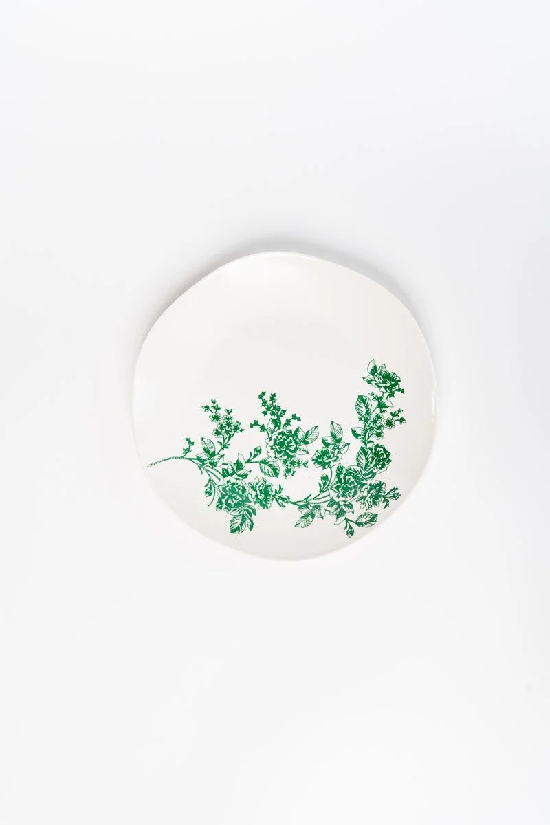 Printed Melamine Dinner Plate Set x 4 - Forest | Rachel Parcell
