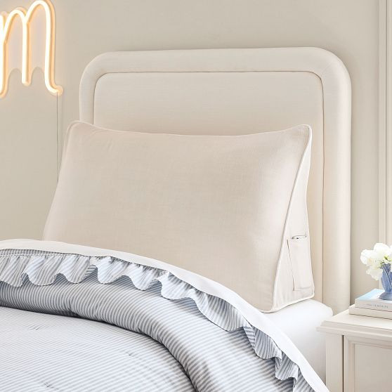 Chambray Wedge Pillow | Pottery Barn Teen