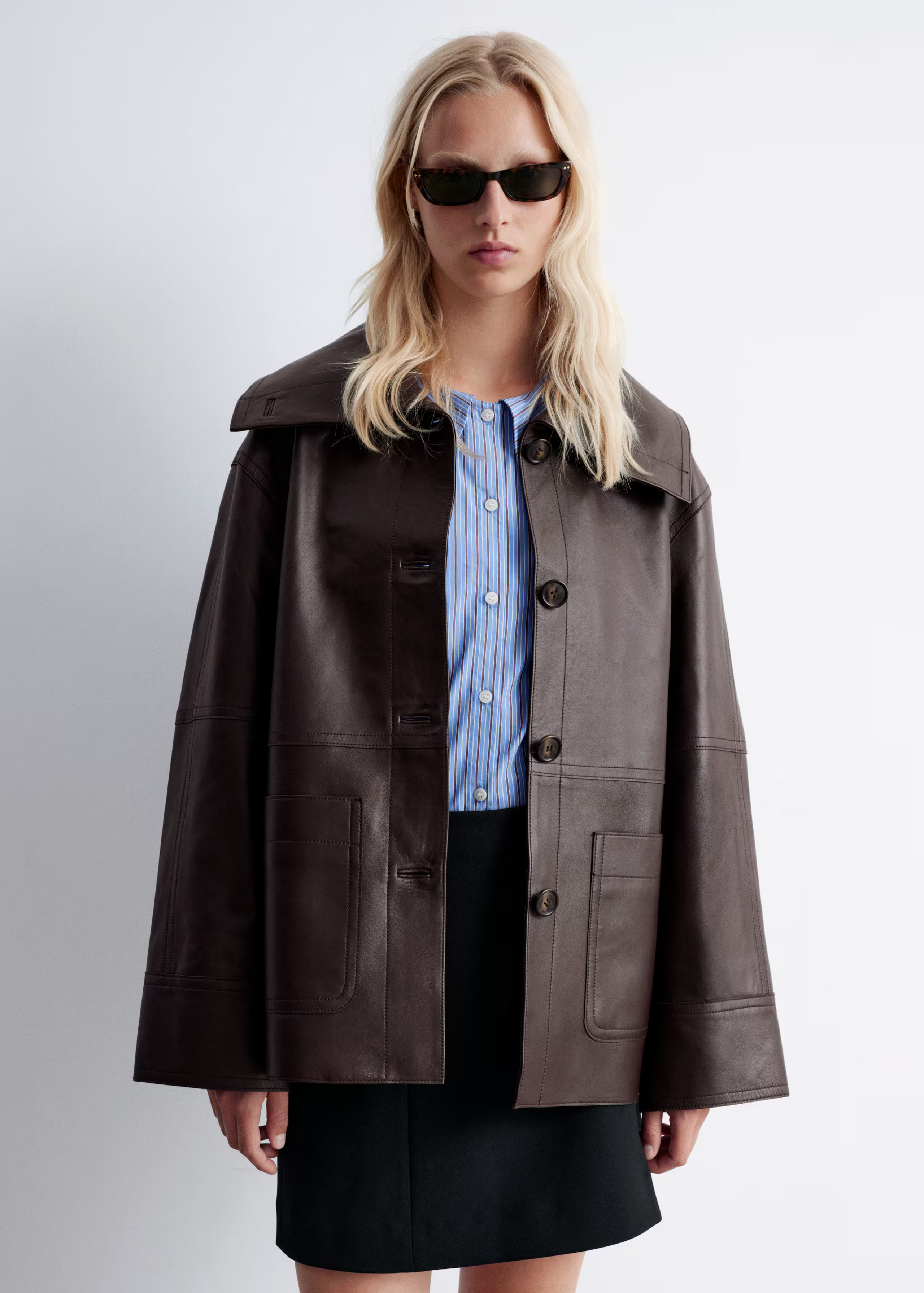 Boxy Nappa Leather Jacket | & Other Stories UK