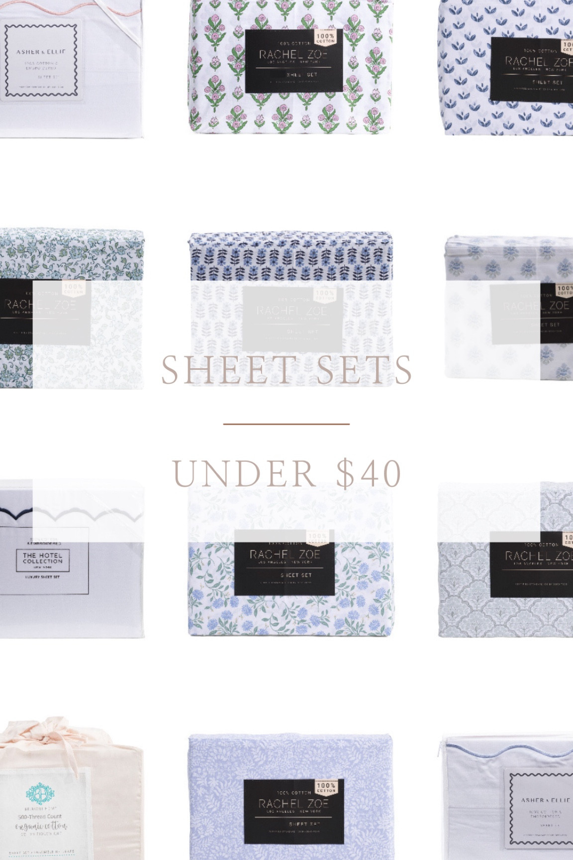 Sheet sets from TJ Maxx for under $40.

coastal chic grandmillennial bedding blue floral Ballard Serena Lily block print Laura Ashley linen white sheets

#LTKstyletip #LTKhome #LTKsalealert