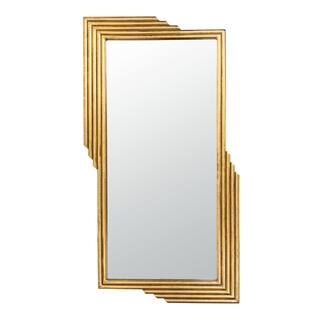 SAFAVIEH Trenla 26.5 in. X 48 in. Gold Foil Framed Mirror MRR3014A - The Home Depot | The Home Depot
