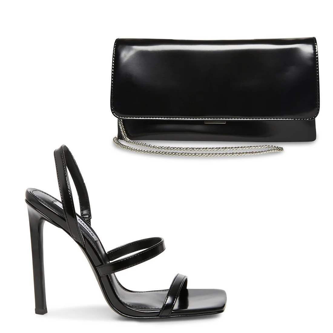 GRADE BLACK PATENT + BSUBLIME BLACK-SILVER | Steve Madden (US)