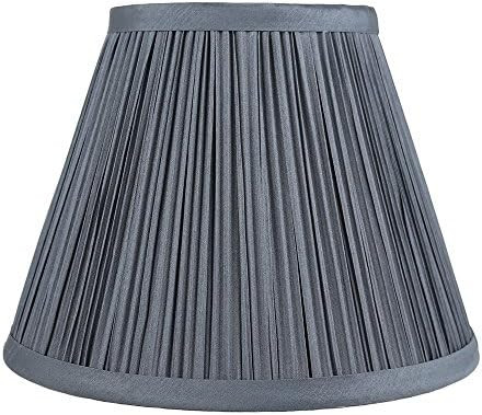 Urbanest Mushroom Pleated Softback Lamp Shade, Faux Silk, 5-inch by 9-inch by 7-inch, Gray, Spide... | Amazon (US)