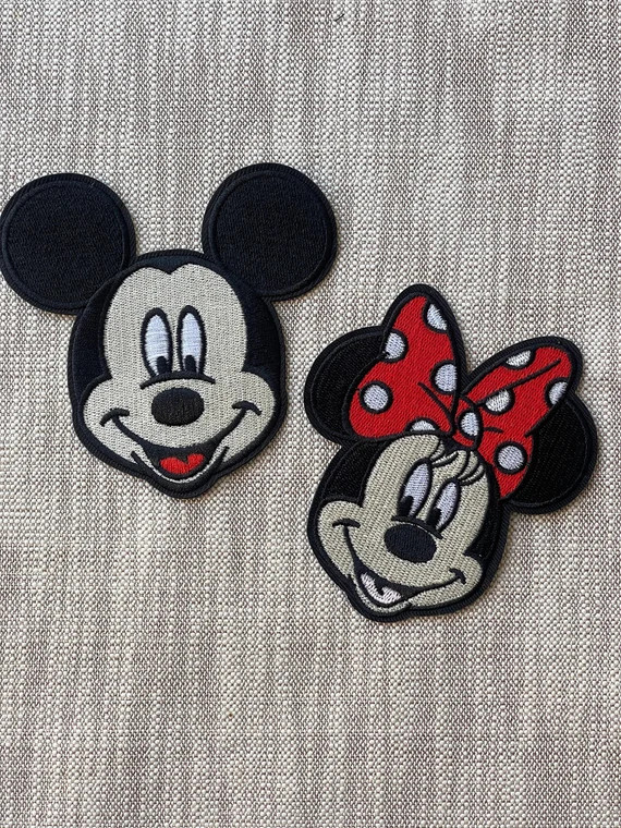 Mickey Mouse Minnie Mouse Patch Disney Iron on Patch | Etsy | Etsy (US)
