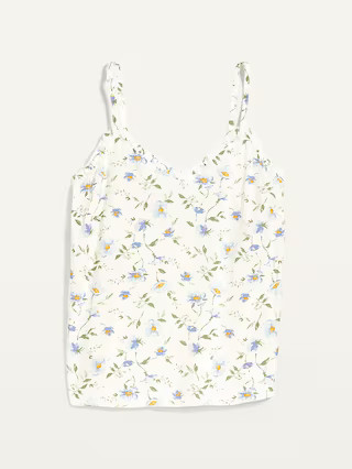 Printed Ruffled V-Neck Cami Top for Women | Old Navy (US)