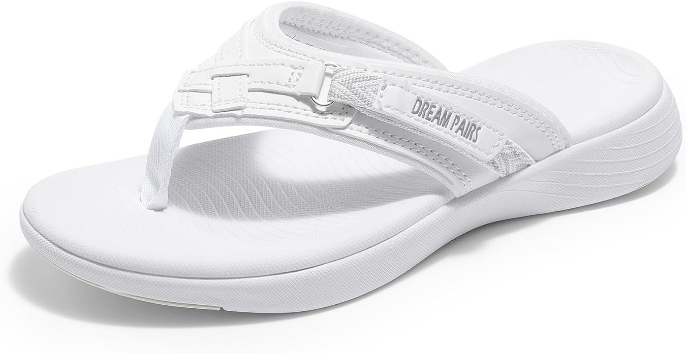 DREAM PAIRS Women's Arch Support Flip Flops Comfortable Thong Sandals | Amazon (US)