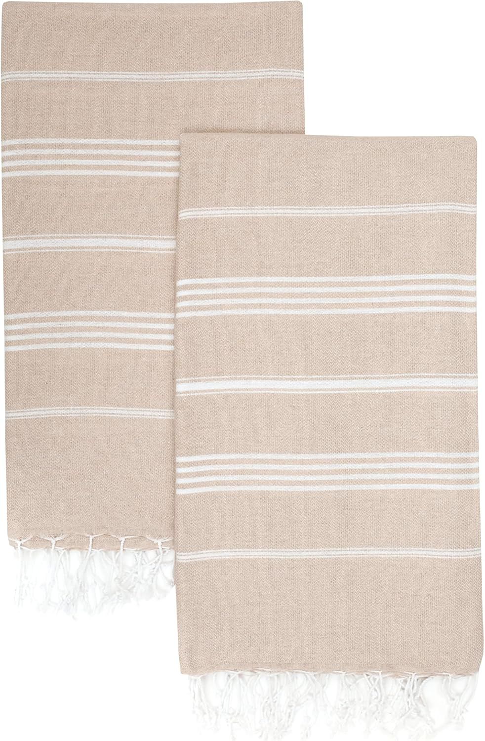 PARK&OZ ( 2 Pack ) Turkish Cotton Lightweight Towel | Pre-Washed | Absorbent and Quick Dry | Sand... | Amazon (US)