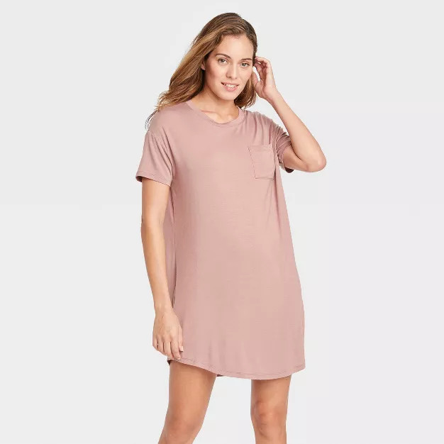Women's Beautifully Soft Short Sleeve NightGown - Stars Above™ | Target