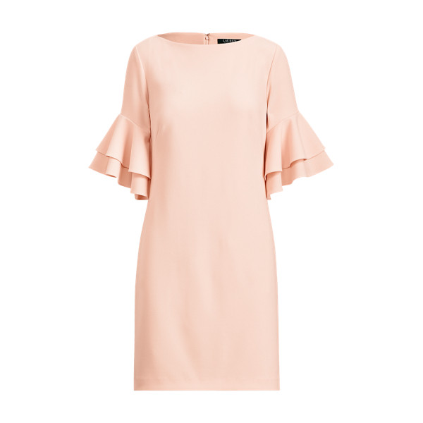 Ralph Lauren Ruffle-Sleeve Shift Dress Rose Mist 16 | Ralph Lauren (US)